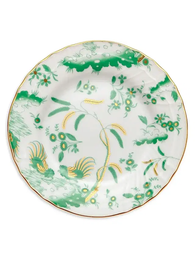 Ginori 1735 Oro Di Doccia Plate Collection - Giada Dinner Plate
