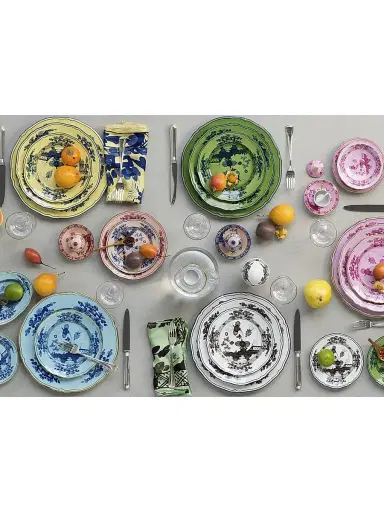 Ginori 1735 Oriente Italiano Gold-Rimmed Plate Collection - Iris Charger | Thumbnail 3 Ginori 1735 Oriente Italiano Gold-Rimmed Plate Collection - Iris Charger | Thumbnail 3