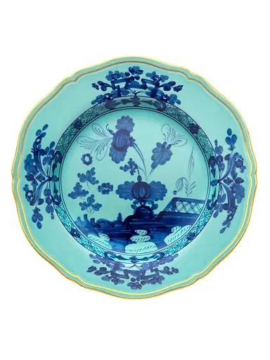 Ginori 1735 Oriente Italiano Gold-Rimmed Plate Collection - Iris Charger | Thumbnail 1 Ginori 1735 Oriente Italiano Gold-Rimmed Plate Collection - Iris Charger | Thumbnail 1