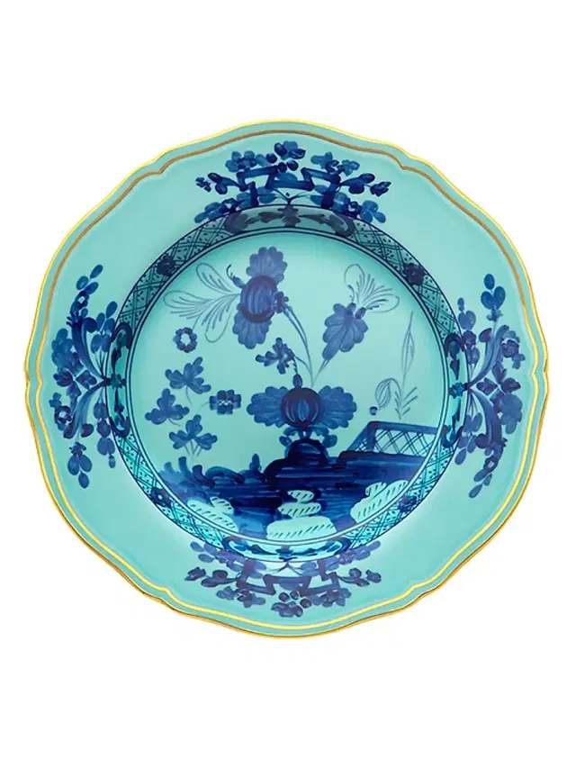 Ginori 1735 Oriente Italiano Gold-Rimmed Plate Collection - Iris Charger