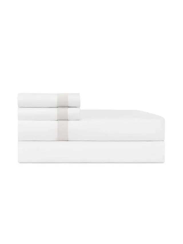 Home Treasures Fino Cotton Sheet Set - Oyster Twin
