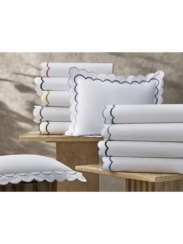 Matouk India Percale Sheets & Pillowcase Set Collection - Blush Twin