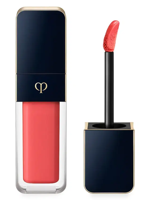 Clé de Peau Beauté Women's Cream Rouge Shine Liquid Lipstick - 202 Plumeria Apricot