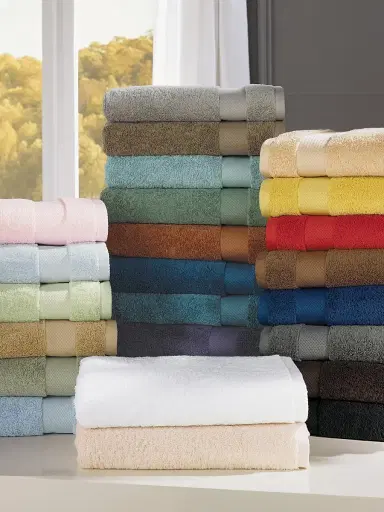 Sferra Bello Towel Collection - Almond Wash Cloth | Thumbnail 1