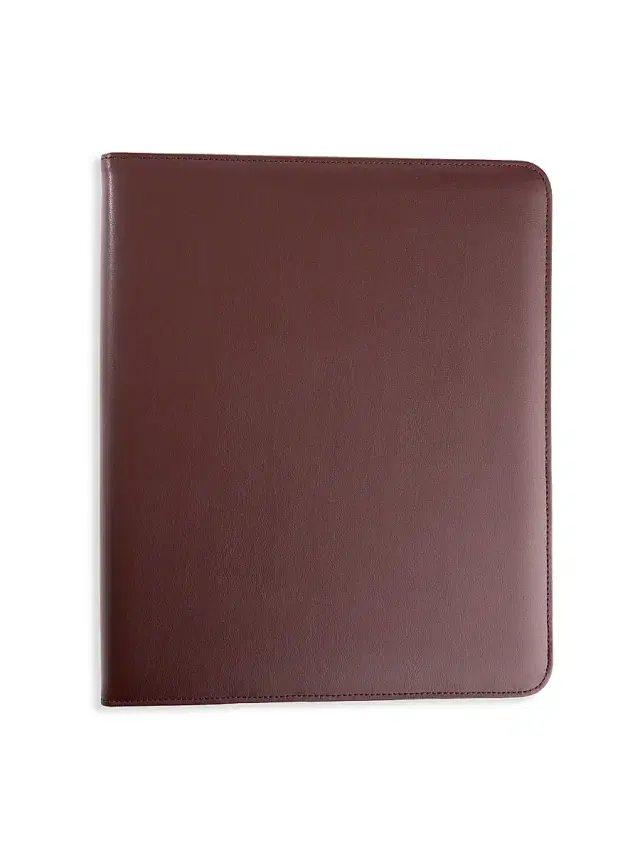 Royce New York One-Inch Leather Ring Binder - Burgundy