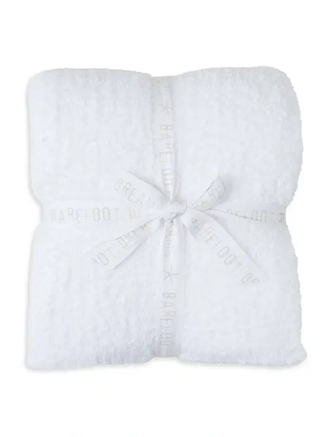 Barefoot Dreams Rib-Knit Throw - White
