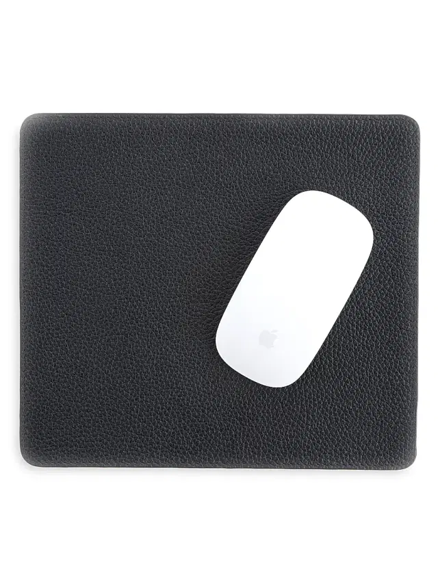 Royce New York Modern Leather Mouse Pad - Black