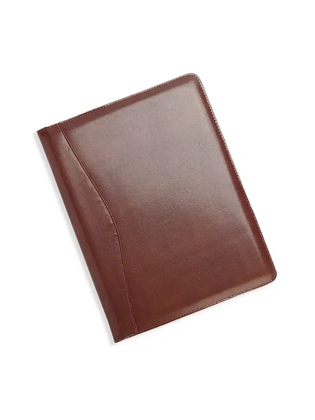 Royce New York Executive Leather Writing Portfolio - Cognac