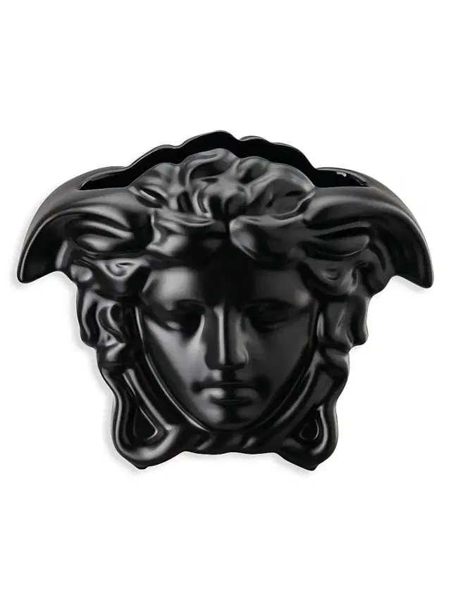 Versace Medusa Grande Vase - Black