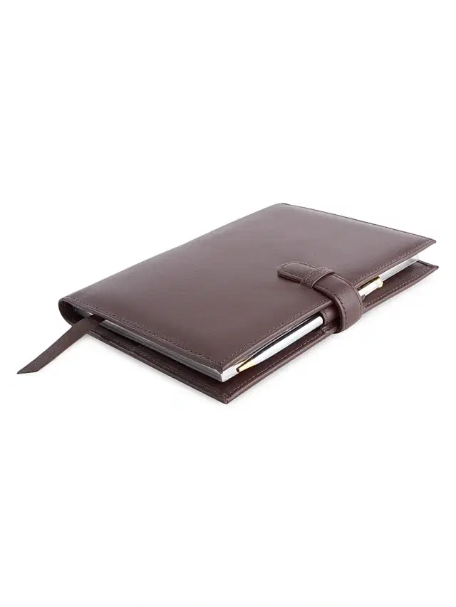 Royce New York Executive Leather Daily Planner - Burgundy