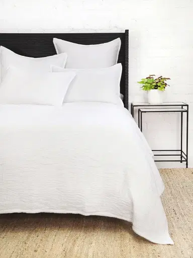 Pom Pom at Home Harbour Matelasse Bedspread & Sham Collection - White King | Thumbnail 1