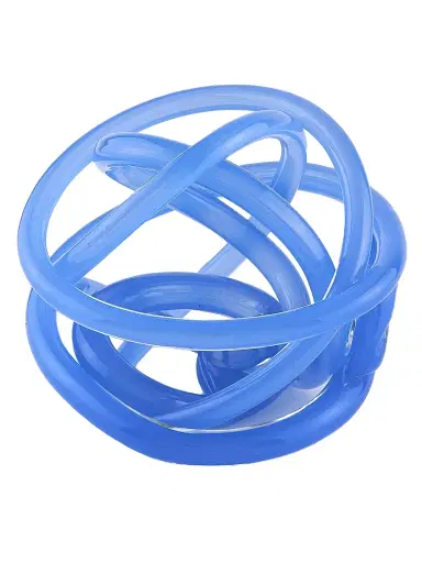 Tizo Decorative Yellow Glass Knot - Blue | Thumbnail 1 Tizo Decorative Yellow Glass Knot - Blue | Thumbnail 1