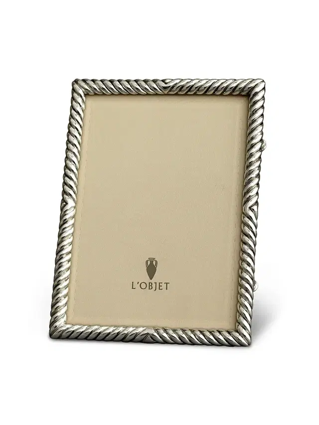 L'Objet Gold Deco Twist Frame - Platinum 4 x 6