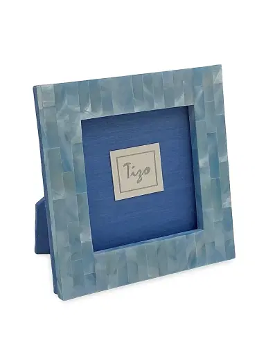 Tizo Mother Of Pearl Frame - Light Blue 5 x 7 | Thumbnail 1 Tizo Mother Of Pearl Frame - Light Blue 5 x 7 | Thumbnail 1