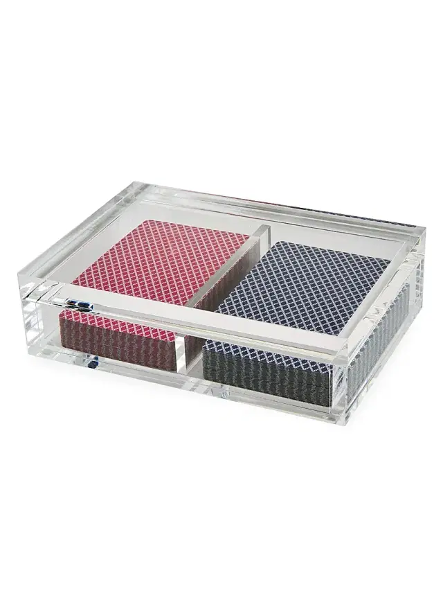 Tizo Acrylic Card Box - Clear