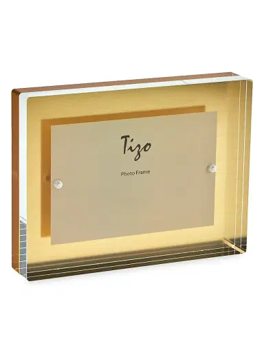 Tizo Floating Block Frame - Gold 5'' x 7 '' | Thumbnail 1 Tizo Floating Block Frame - Gold 5'' x 7 '' | Thumbnail 1