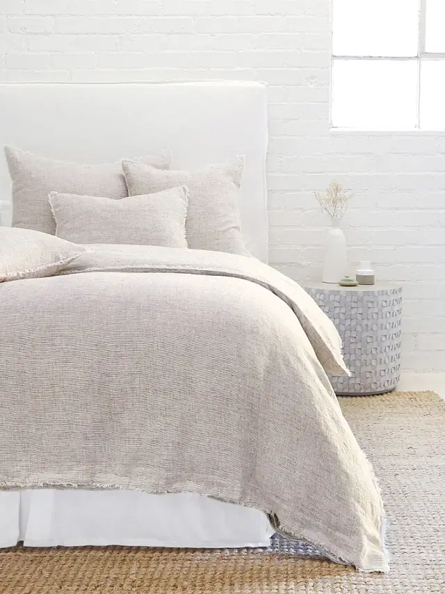 Pom Pom at Home Logan Linen Duvet Cover & Sham Collection - Terracotta Standard