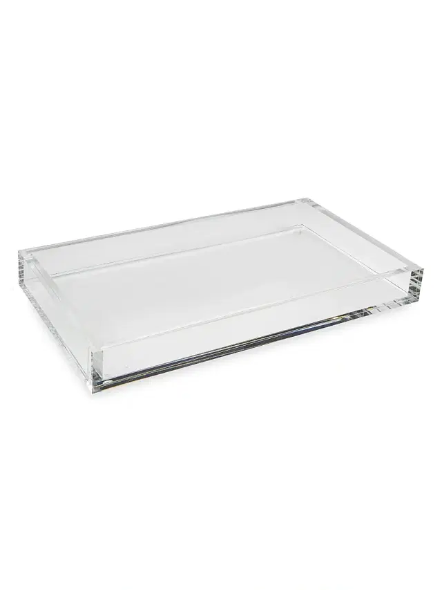Tizo Lucite Serving Tray - Clear Large