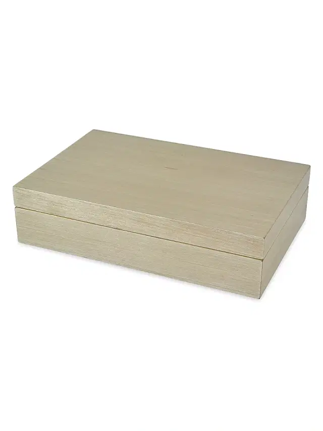Tizo Wood Jewelry Box - Taupe