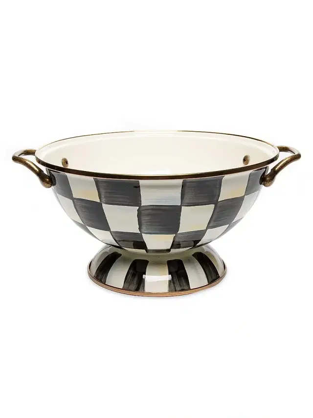 MacKenzie-Childs Checked Almost Everything Bowl - Courtly Check Large