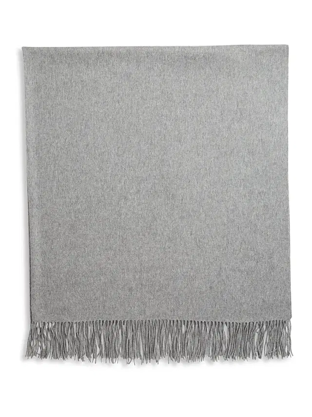 Sofia Cashmere Trentino Cashmere Throw - Grey