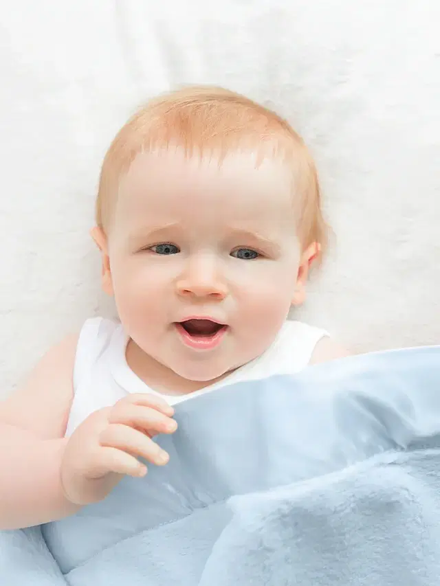 Little Giraffe Luxe Stroller Baby Blanket - Blue