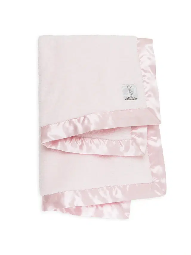 Little Giraffe Chenille Blanket - Pink