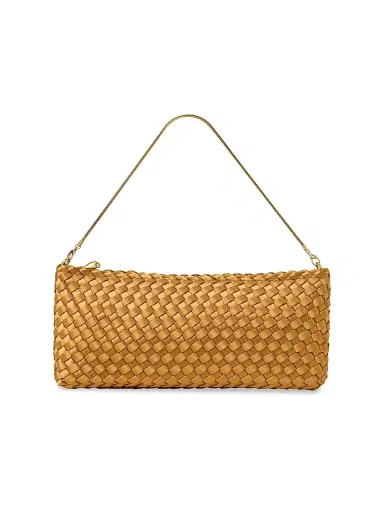 Naghedi Women's Gala Satin Clutch Bag - Ore | Thumbnail 1 Naghedi Women's Gala Satin Clutch Bag - Ore | Thumbnail 1