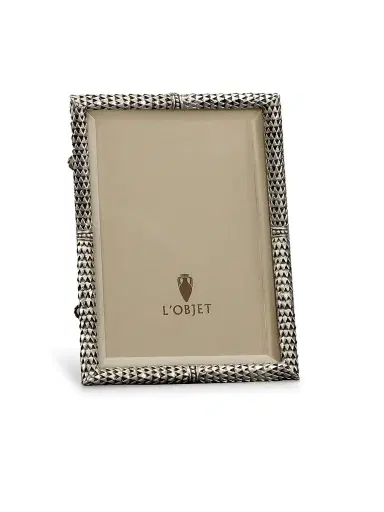 L'Objet Scales Picture Frame - Platinum - Size 4 x 6 | Thumbnail 2