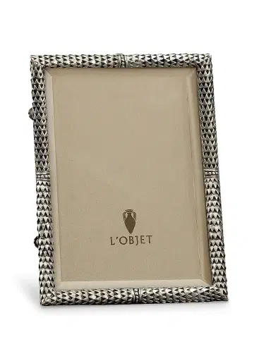 L'Objet Scales Picture Frame - Platinum - Size 4 x 6 | Thumbnail 1