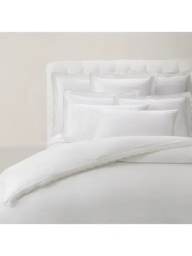 Ralph Lauren Malin Scallop Cotton Sateen Duvet Cover | Thumbnail 1