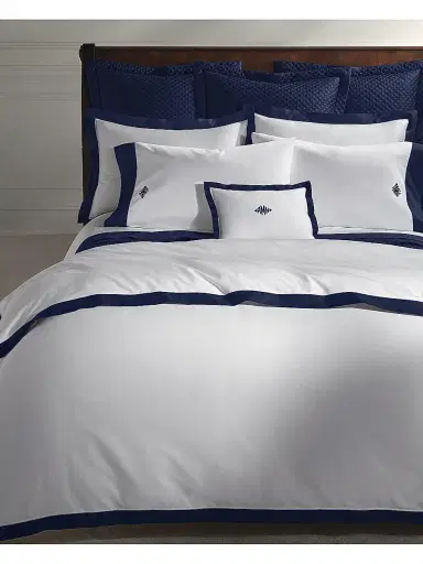Ralph Lauren Organic Sateen Border 624-Thread Count Duvet Cover & Sham Collection | Thumbnail 1