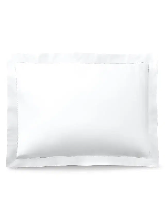 Ralph Lauren Organic Sateen Border 624-Thread Count Duvet Cover & Sham Collection - White King
