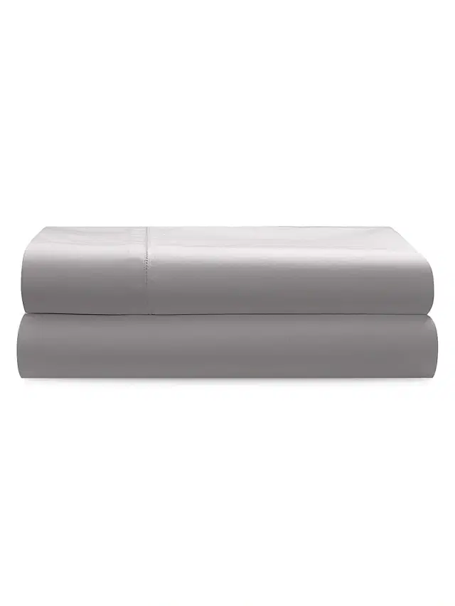 Ralph Lauren Organic Sateen 624-Thread Count Sheet & Pillowcase Collection - True Platinum King