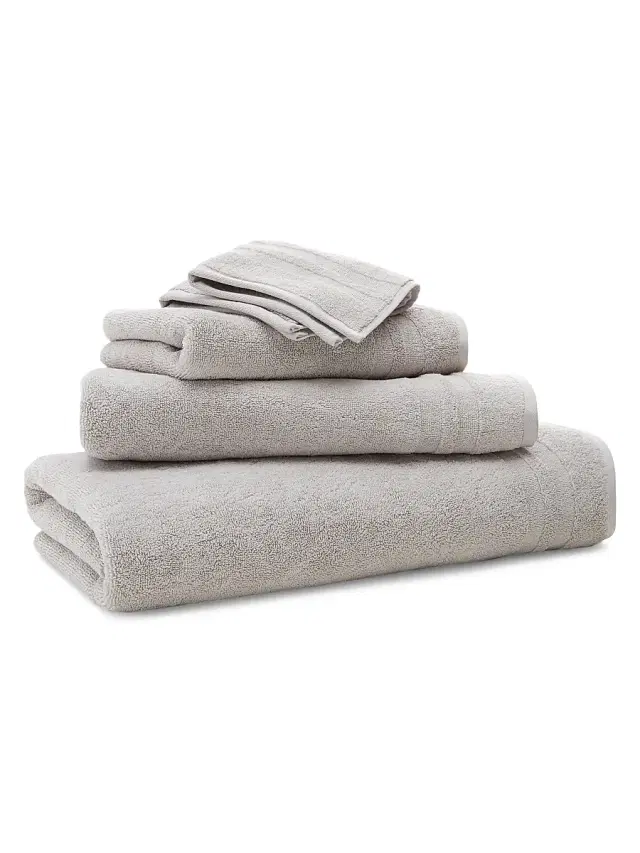 Ralph Lauren Payton Towel Collection - Stone Gray Hand Towel
