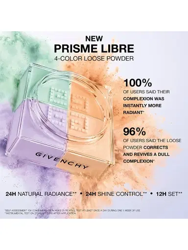 Givenchy Women's Mini Prisme Libre Ultra Blurring & Color-Correcting Loose Setting Powder - 04 Mousseline Acidulee | Thumbnail 6 Givenchy Women's Mini Prisme Libre Ultra Blurring & Color-Correcting Loose Setting Powder - 04 Mousseline Acidulee | Thumbnail 6