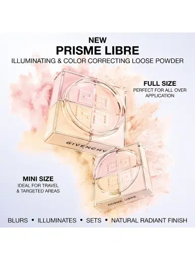 Givenchy Women's Mini Prisme Libre Ultra Blurring & Color-Correcting Loose Setting Powder - 04 Mousseline Acidulee | Thumbnail 7 Givenchy Women's Mini Prisme Libre Ultra Blurring & Color-Correcting Loose Setting Powder - 04 Mousseline Acidulee | Thumbnail 7