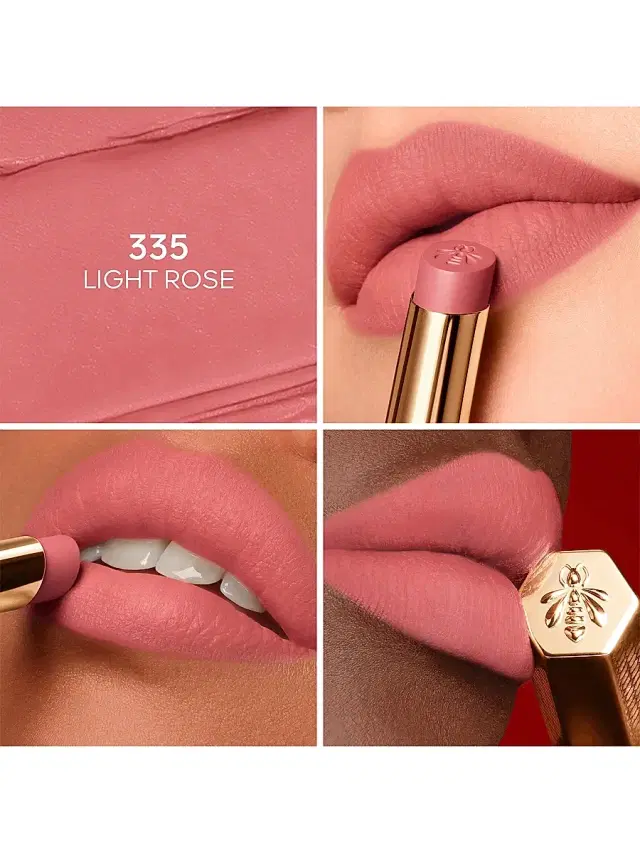 GUERLAIN KissKiss Blur Matte Long-Wearing Lipstick - 335 Light Rose