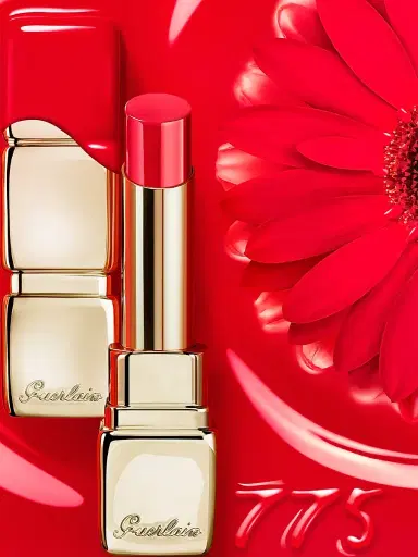 GUERLAIN Women's KissKiss Shine Bloom Lipstick Balm - 775 Poppy Kiss | Thumbnail 2 GUERLAIN Women's KissKiss Shine Bloom Lipstick Balm - 775 Poppy Kiss | Thumbnail 2