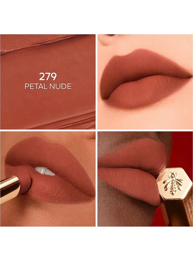 GUERLAIN KissKiss Blur Matte Long-Wearing Lipstick - 279 Petal Nude