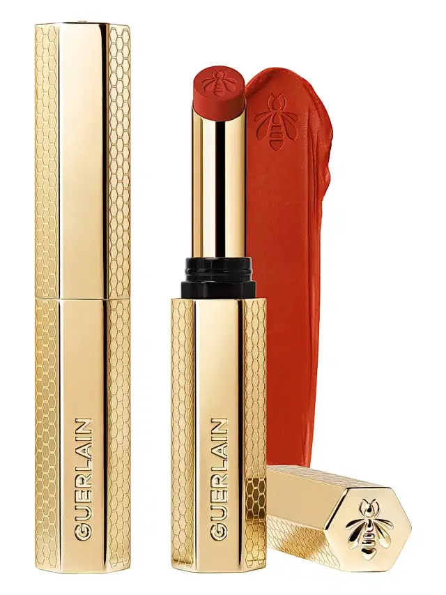 GUERLAIN KissKiss Blur Matte Long-Wearing Lipstick - 668 Warm Marigold