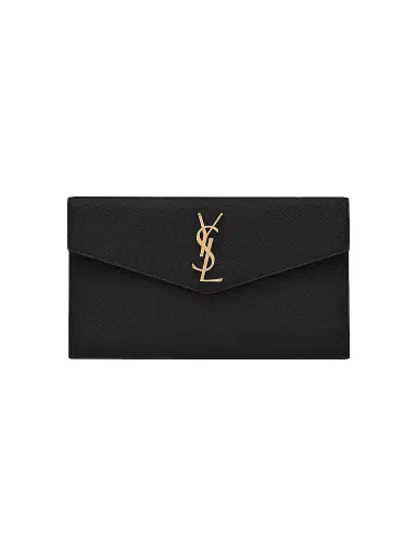 Saint Laurent Women's Uptown Pouch in Grain De Poudre Embossed Leather | Thumbnail 1 Saint Laurent Women's Uptown Pouch in Grain De Poudre Embossed Leather | Thumbnail 1