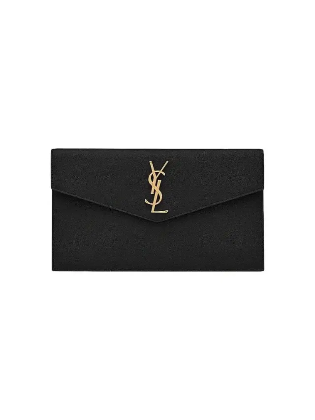 Women's Uptown Pouch in Grain De Poudre Embossed Leather - Nero