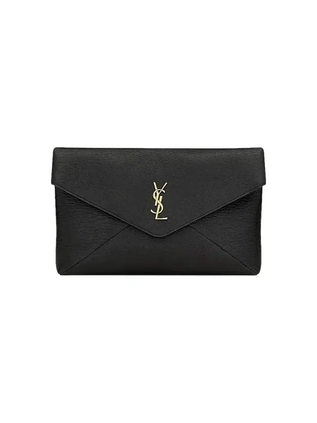Saint Laurent Women's Cassandre Large Envelope Pouch In Lambskin - Black