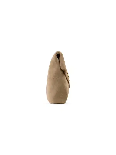 Saint Laurent Women's Cassandre Large Envelope Pouch in Suede | Thumbnail 5 Saint Laurent Women's Cassandre Large Envelope Pouch in Suede | Thumbnail 5