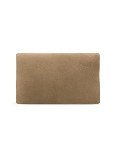Saint Laurent Women's Cassandre Large Envelope Pouch in Suede | Thumbnail 6 Saint Laurent Women's Cassandre Large Envelope Pouch in Suede | Thumbnail 6
