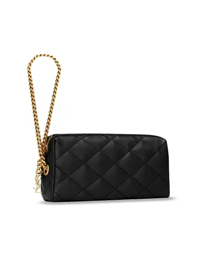 Saint Laurent Women's Cassandre Bijou Pouch in Lambskin Leather | Thumbnail 4 Saint Laurent Women's Cassandre Bijou Pouch in Lambskin Leather | Thumbnail 4