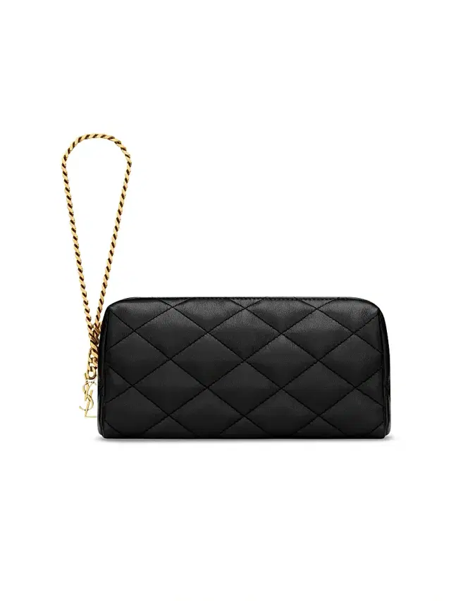 Saint Laurent Women's Cassandre Bijou Pouch in Lambskin Leather - Black