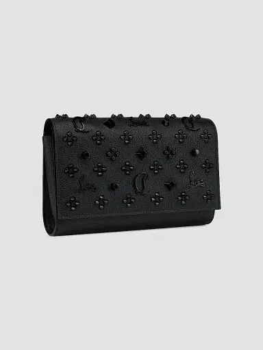 Christian Louboutin Women's Paloma Leather Clutch - Black | Thumbnail 2 Christian Louboutin Women's Paloma Leather Clutch - Black | Thumbnail 2