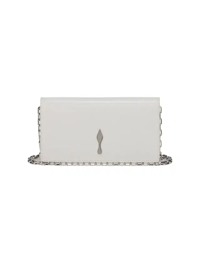 Christian Louboutin Women's Bettina Patent Leather Clutch - White